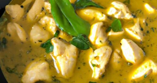 Kuřecí kari s bazalkou