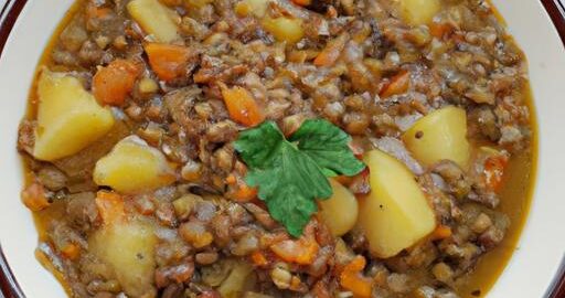 Guláš z čočky a brambor