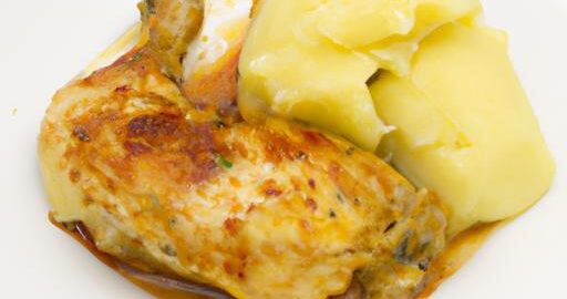 Kuře na paprice se šťouchanými bramborami