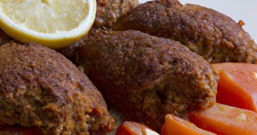 Pečený kibbeh s rajčaty