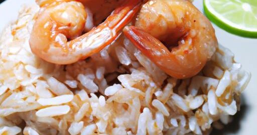 Fritované krevety s rýží