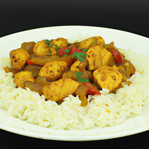 Kari z kuřecího maso s rýží