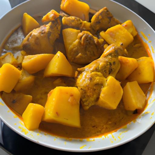 Kuřecí kari s batátem