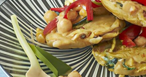 Rýžové placky s cizrnou a zeleninou