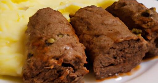 Hovězí roláda s bramborovým pyré