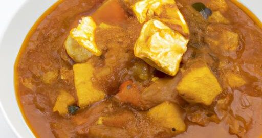 Bramborový guláš s tofu a rajčaty