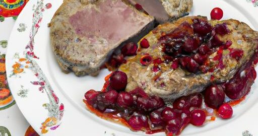 Telecí steak s brusinkovou omáčkou