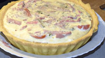 Sýrové quiche s šunkou