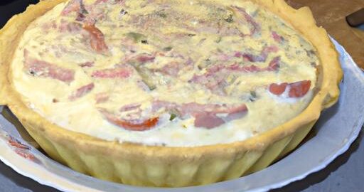 Sýrové quiche s šunkou