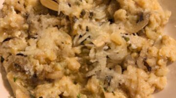 Parmezánové rizoto s houbami