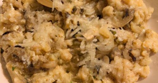 Parmezánové rizoto s houbami