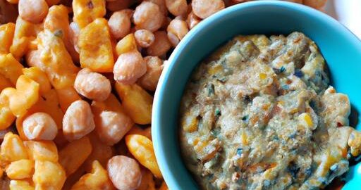 Křupavé pečené luštěniny s bylinkovým dipem