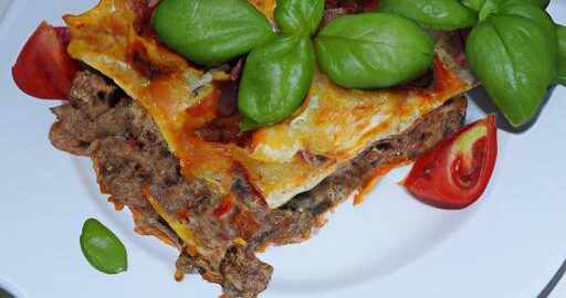 Lasagne s hovězím masem a bazalkou