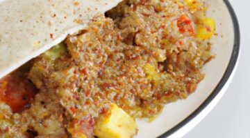 Veganské burrito s quinoou a fazolemi