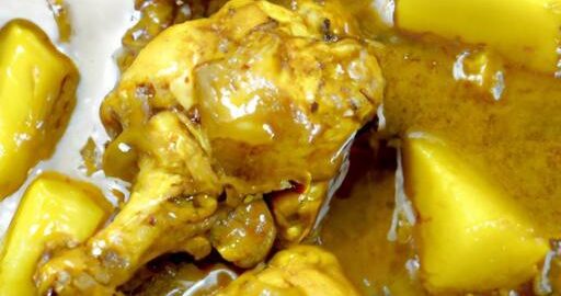 Kuřecí korma s jehličím ananasu