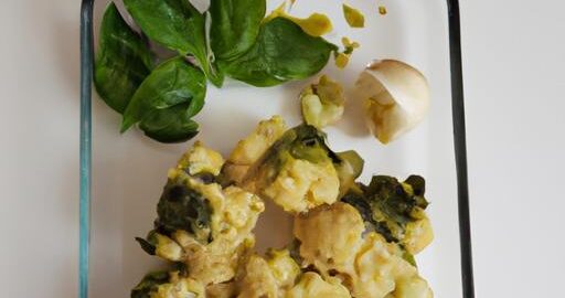 Květákové kousky s pestem z bazalky