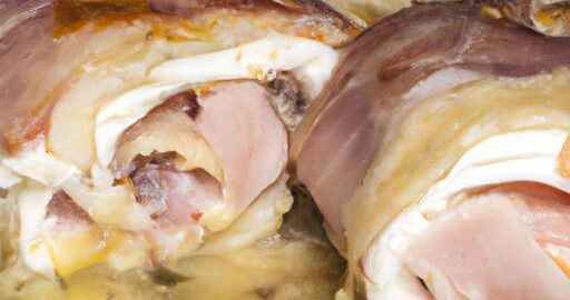Kuřecí rolády plněné šunkou a sýrem