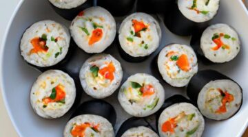 Rybí kimbap se zeleninou