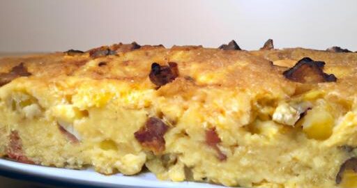 Zapečený rýžový dort s hummusem