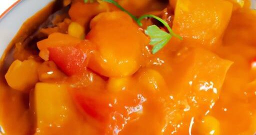 Rajčatový dhal s batáty