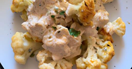 Květákové kousky s omáčkou tahini