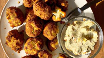 Květákové „křupavé kousky“ s hummusem