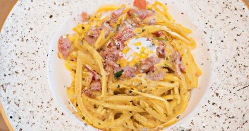 Tradiční italské těstoviny carbonara