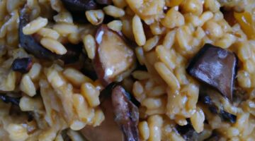 Veganské rizoto se žampiony