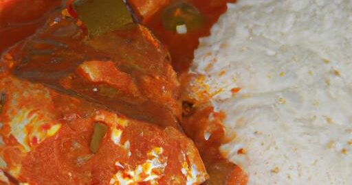 Kokosový rybí kari s rýží