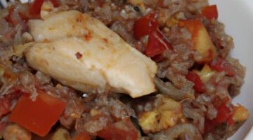 Ratatouille s kuřecím masem a quinoa