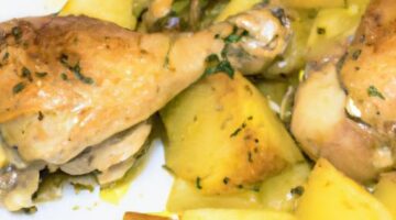 Kuře se šťavnatými bramborami a bylinkami