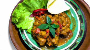 Indonéské kuře s arašídy