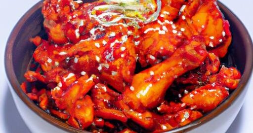 Korejské kuře ve sladko-kyselé omáčce
