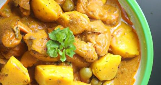 Kari z kuřecího masa s mangem