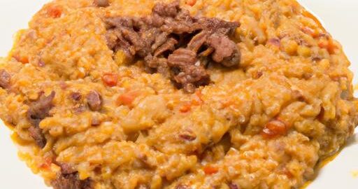 Risotto alla Milanese s hovězím masem