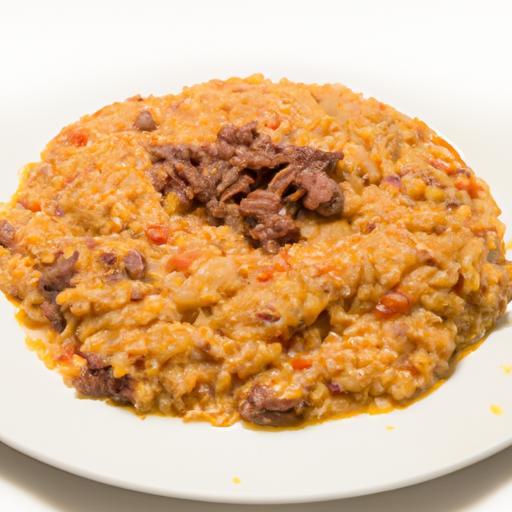 Risotto alla Milanese s hovězím masem