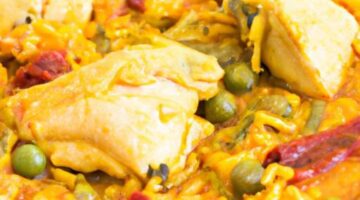 Kuřecí paella s kokosovým mlékem