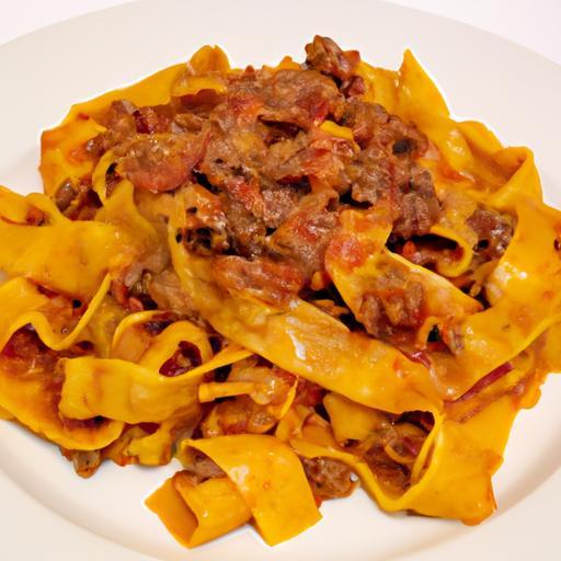 Pappardelle s hovězím ragú