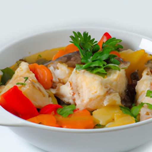 Moqueca de peixe se zeleninou