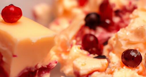 Tečoucí sýr s brusinkami