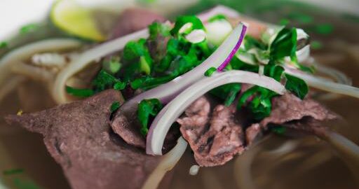 Pho bo (vietnamská hovězí nudlová polévka)