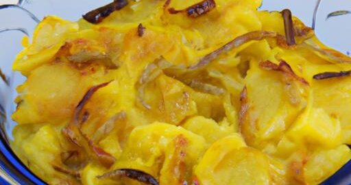 Gratinované brambory s cibulí