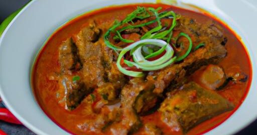 Indonéská jehněčí kari s kokosem