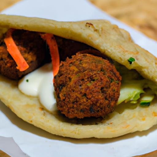 Falafel v pita chlebu
