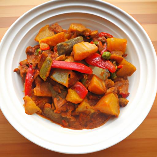 Pikantní guláš se zeleninou