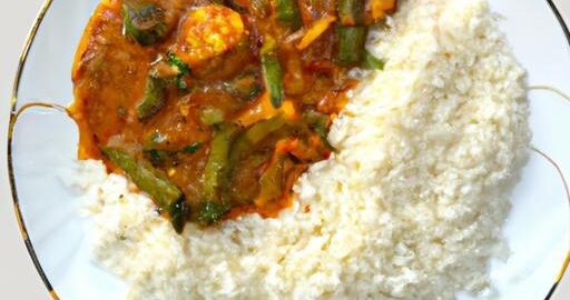 Zeleninová korma s rýží