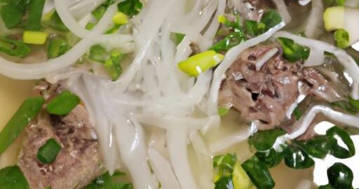 Jednoduchý hovězí pho polévka