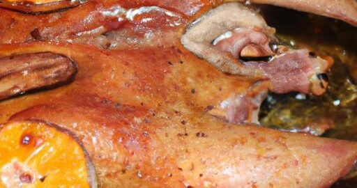 Pečená kachna s pomeranči