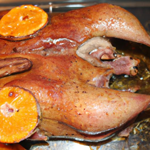 Pečená kachna s pomeranči