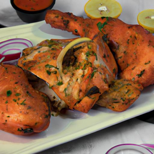 Tandoori kuře s naanem